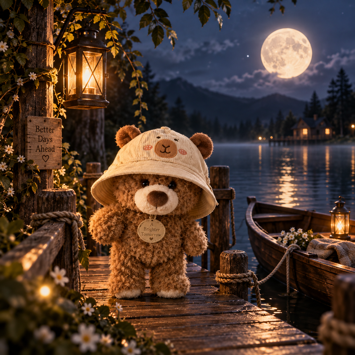 Colorful Bow Tie Teddy Bear